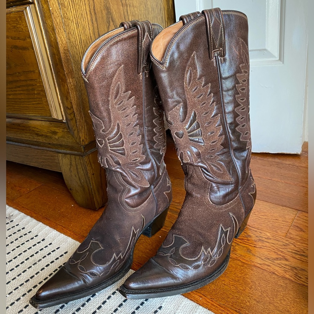 Leather Cowboy Boots